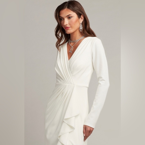 TADASHI SHOJI - KLEIMAN CASCADING DRAPE GOWN - Picture 3 of 5